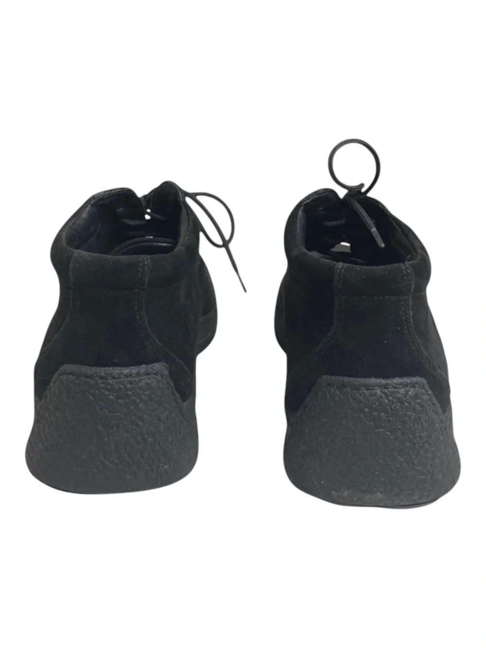 Johnston & Murphy ❁ Suede Lace Up Chukka Ankle Boots Handcrafted Shoe ❁ Black 11